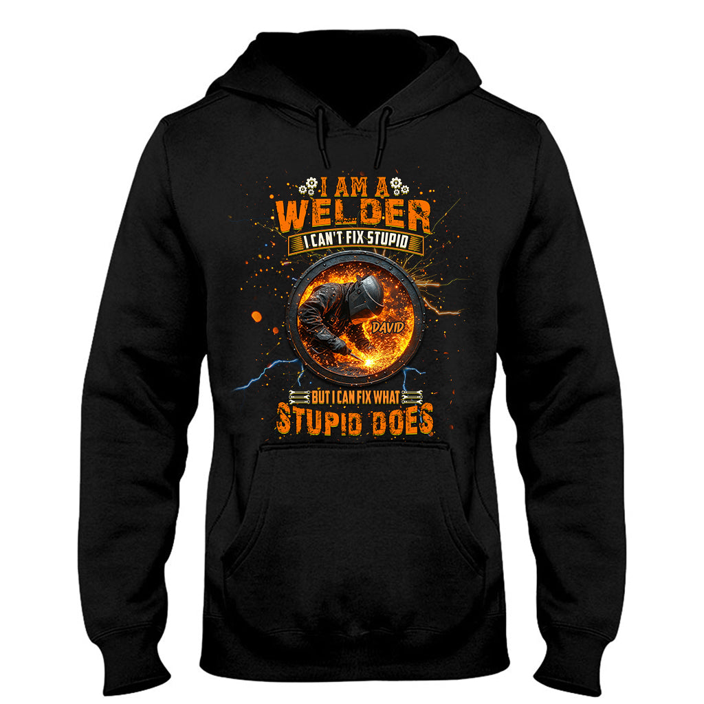 Gift For Welder Man - Personalized Welder T-shirt And Hoodie