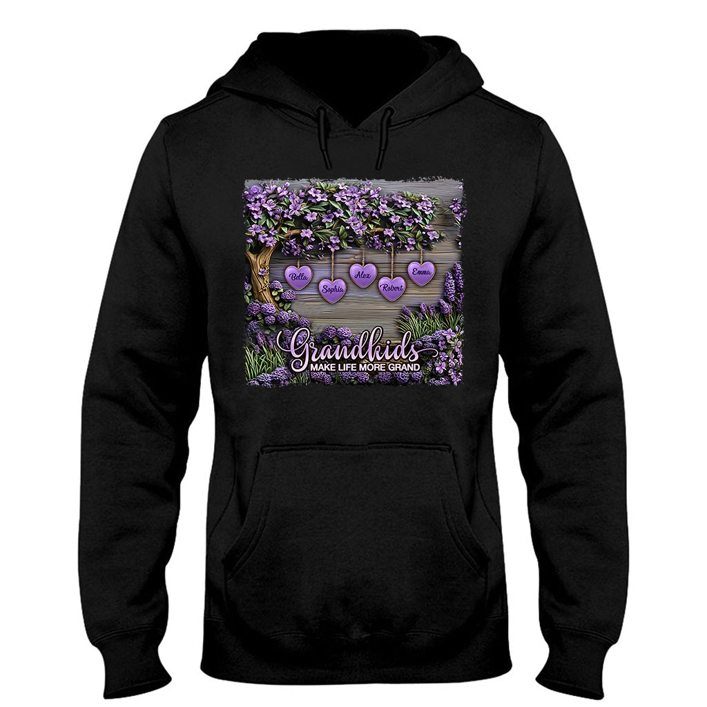 Les petits-enfants rendent la vie plus belle - T-shirt et sweat à capuche personnalisés pour grand-mère