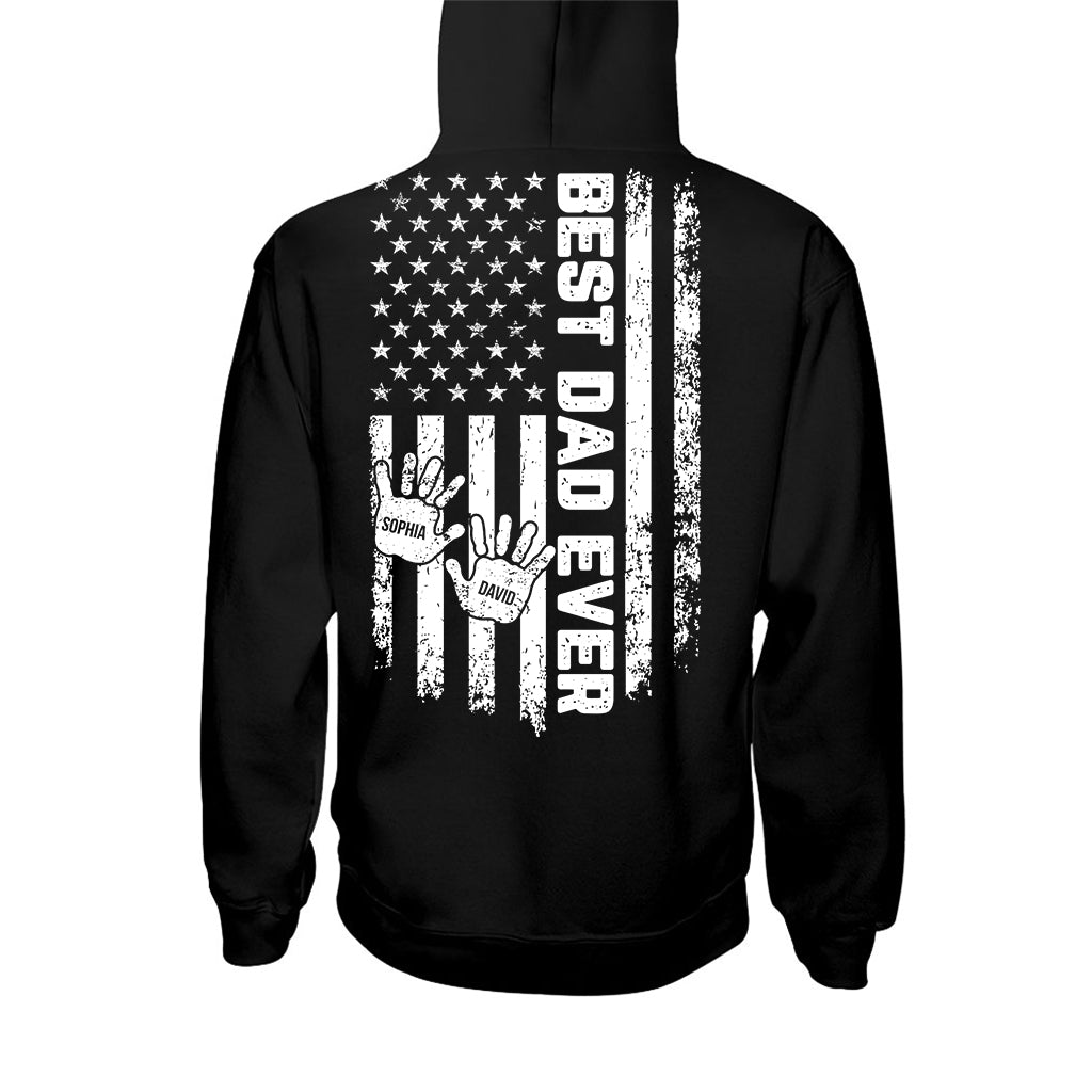 Meilleur papa du monde - T-shirt et sweat à capuche personnalisés pour papa