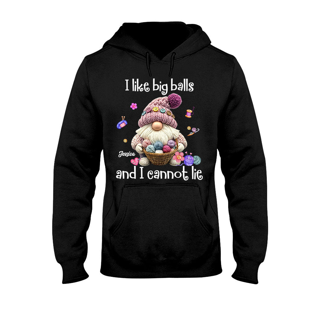 J'aime les grosses boules et je ne peux pas mentir - T-shirt et sweat à capuche personnalisés au crochet