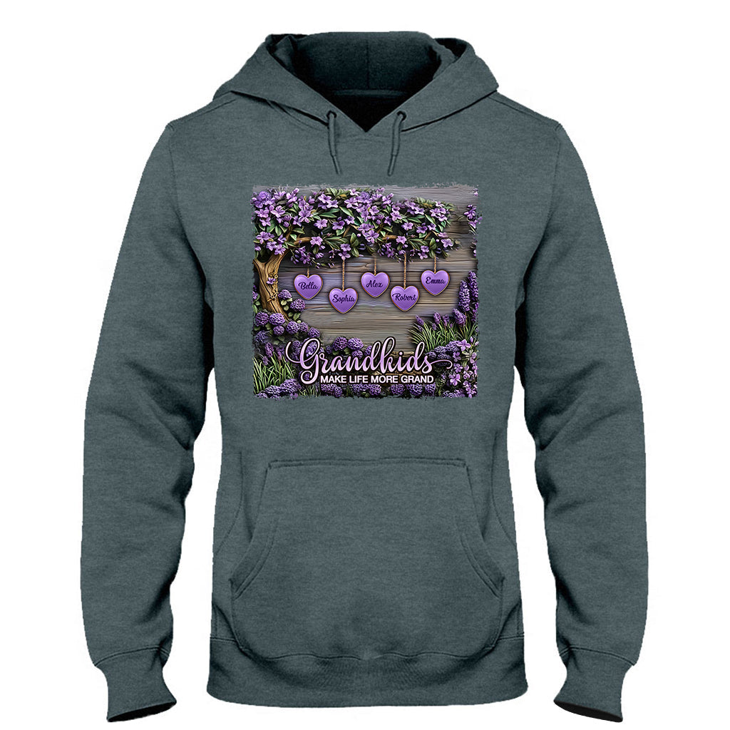Les petits-enfants rendent la vie plus belle - T-shirt et sweat à capuche personnalisés pour grand-mère