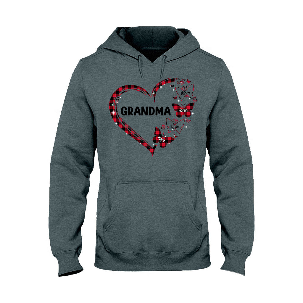 Grand-mère Papillon - Cadeau pour grand-mère, maman - T-shirt et sweat à capuche personnalisés