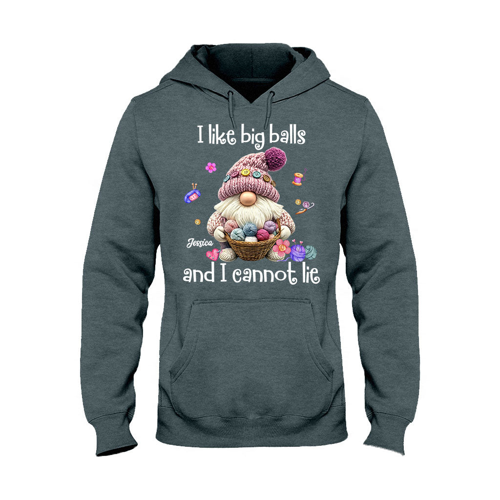 J'aime les grosses boules et je ne peux pas mentir - T-shirt et sweat à capuche personnalisés au crochet