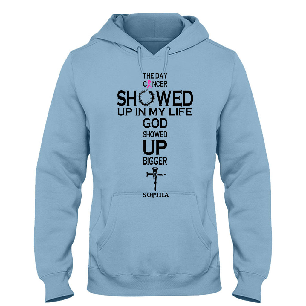 La foi plutôt que la peur - T-shirt et sweat à capuche personnalisés pour la sensibilisation au cancer du sein