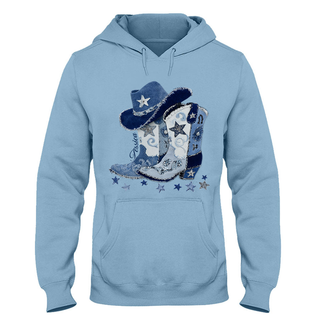Bottes de cowgirl - T-shirt et sweat à capuche personnalisés pour cowgirl