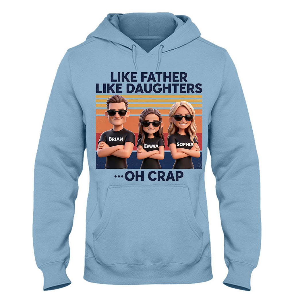 Like Father Like Daughter - Personalized Father T-shirt And Hoodie