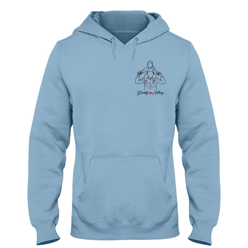 Meilleur papa du monde - T-shirt et sweat à capuche personnalisés pour papa