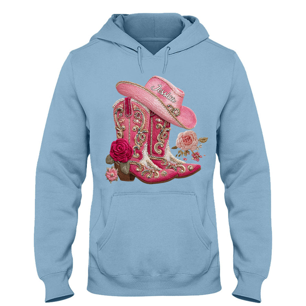 Bottes de cowgirl - T-shirt et sweat à capuche personnalisés pour cowgirl