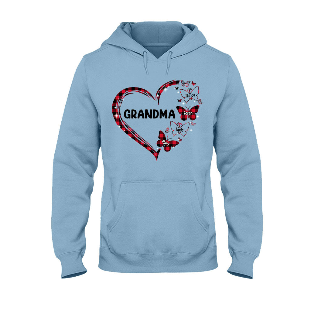 Grand-mère Papillon - Cadeau pour grand-mère, maman - T-shirt et sweat à capuche personnalisés