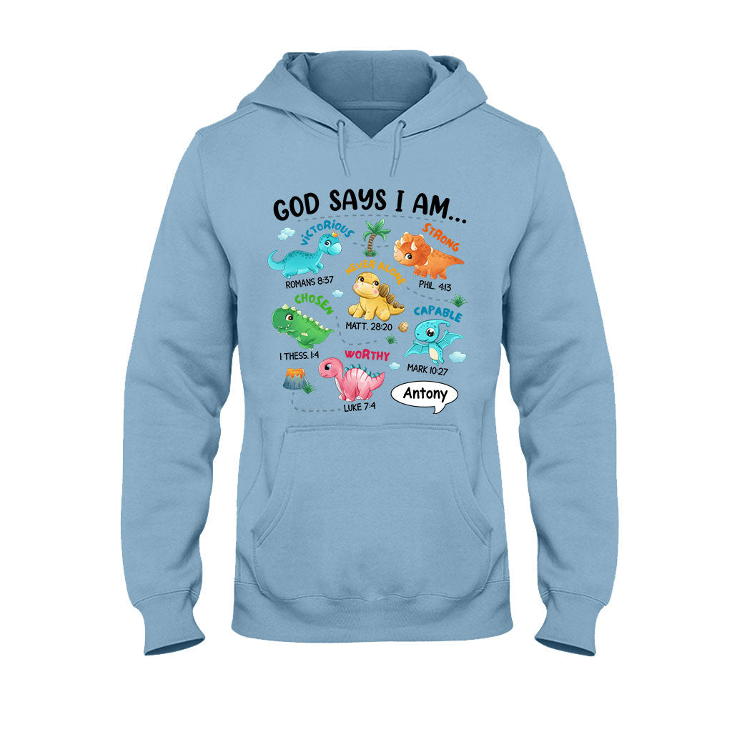 Pour mon petit-fils, je suis un dinosaure - T-shirt et sweat à capuche personnalisés pour petit-fils