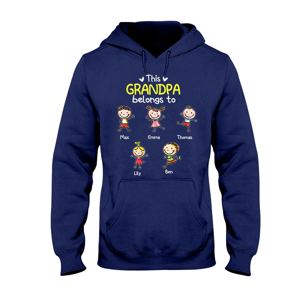 On t'aime - Cadeau pour grand-mère, papa, maman, grand-père - T-shirt et sweat à capuche personnalisés