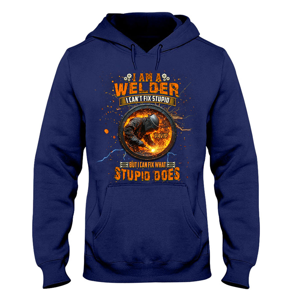 Gift For Welder Man - Personalized Welder T-shirt And Hoodie