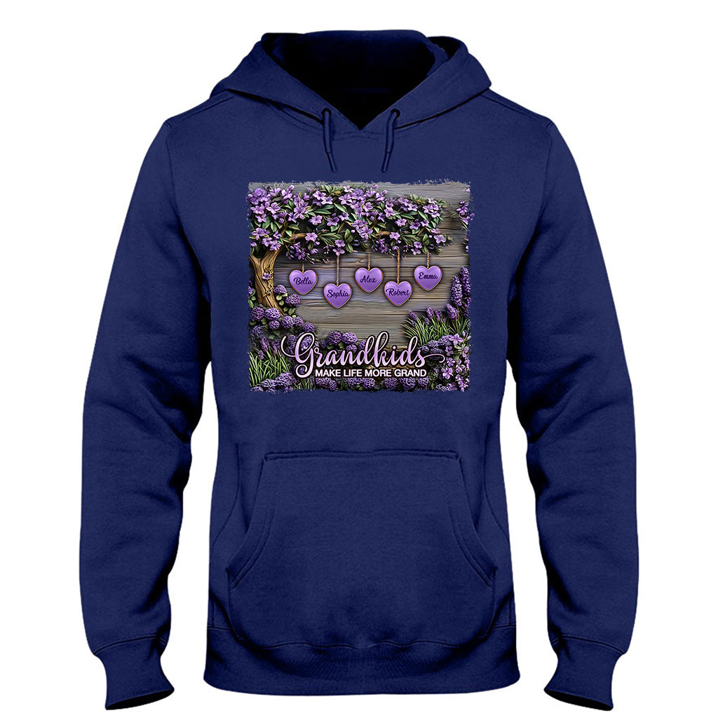 Les petits-enfants rendent la vie plus belle - T-shirt et sweat à capuche personnalisés pour grand-mère
