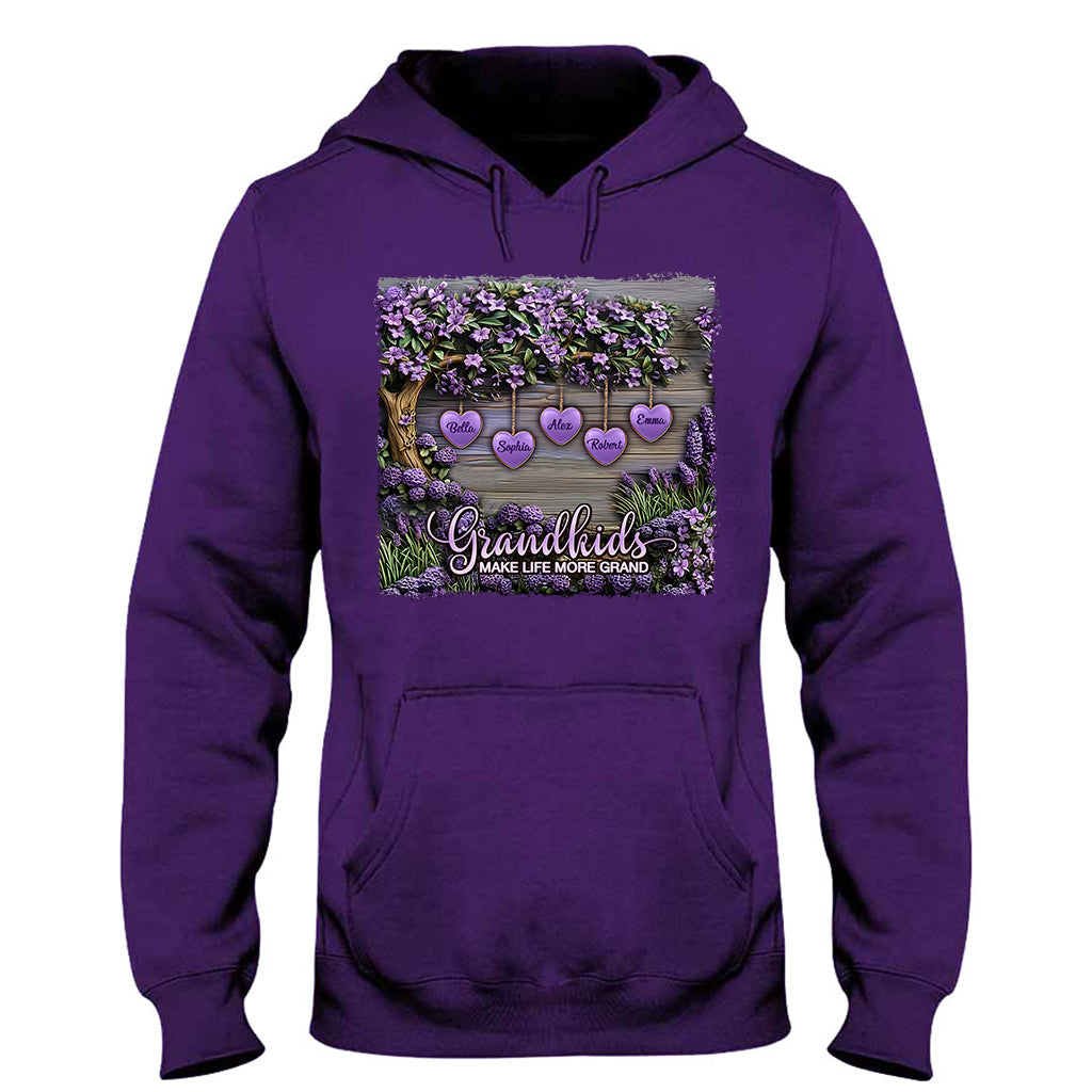 Les petits-enfants rendent la vie plus belle - T-shirt et sweat à capuche personnalisés pour grand-mère