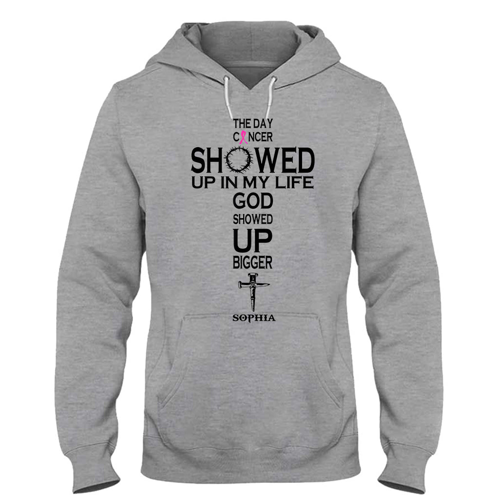La foi plutôt que la peur - T-shirt et sweat à capuche personnalisés pour la sensibilisation au cancer du sein