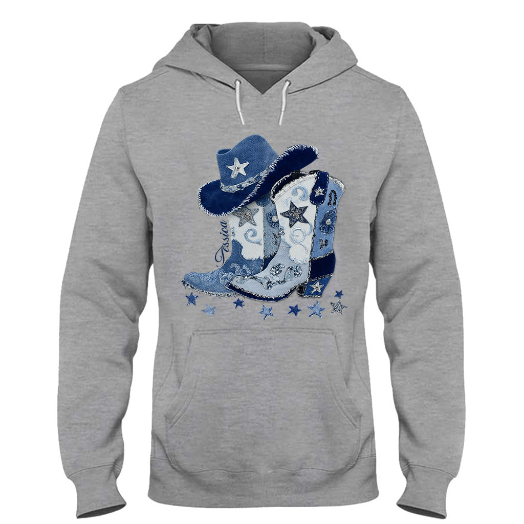 Bottes de cowgirl - T-shirt et sweat à capuche personnalisés pour cowgirl