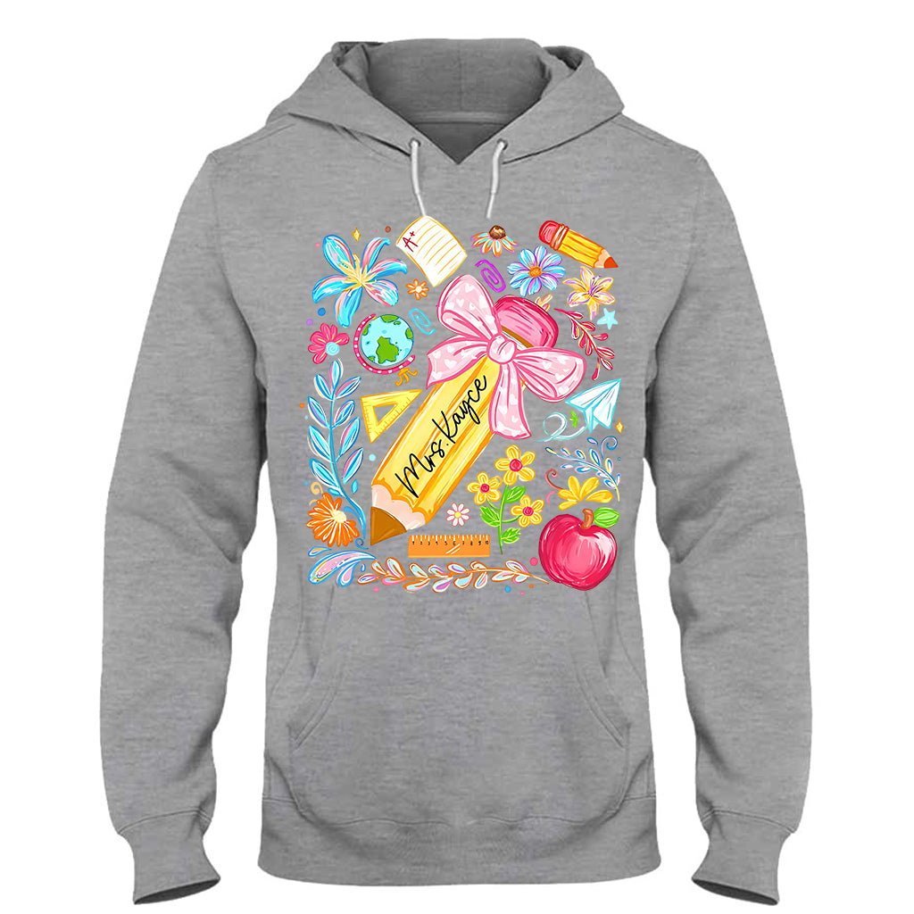 Back To School, Teacher Gift Idea - Personalized Teacher T-shirt And Hoodie