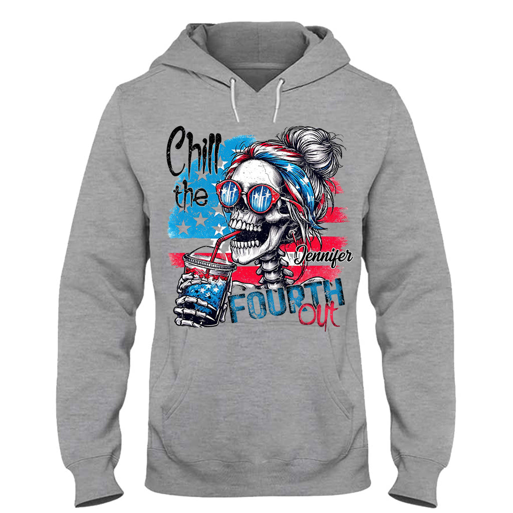 Chill the Fourth Out - T-shirt et sweat à capuche personnalisés avec tête de mort