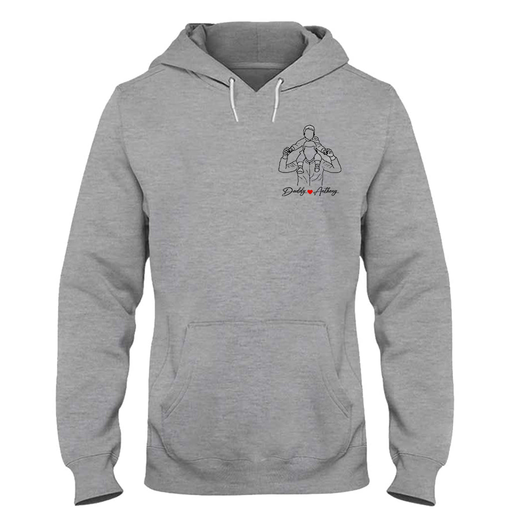 Meilleur papa du monde - T-shirt et sweat à capuche personnalisés pour papa