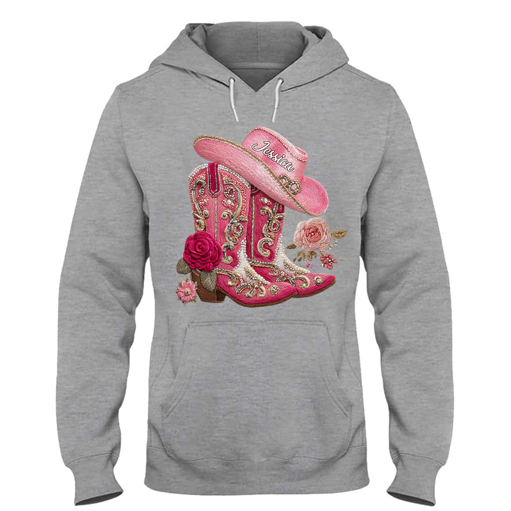 Bottes de cowgirl - T-shirt et sweat à capuche personnalisés pour cowgirl