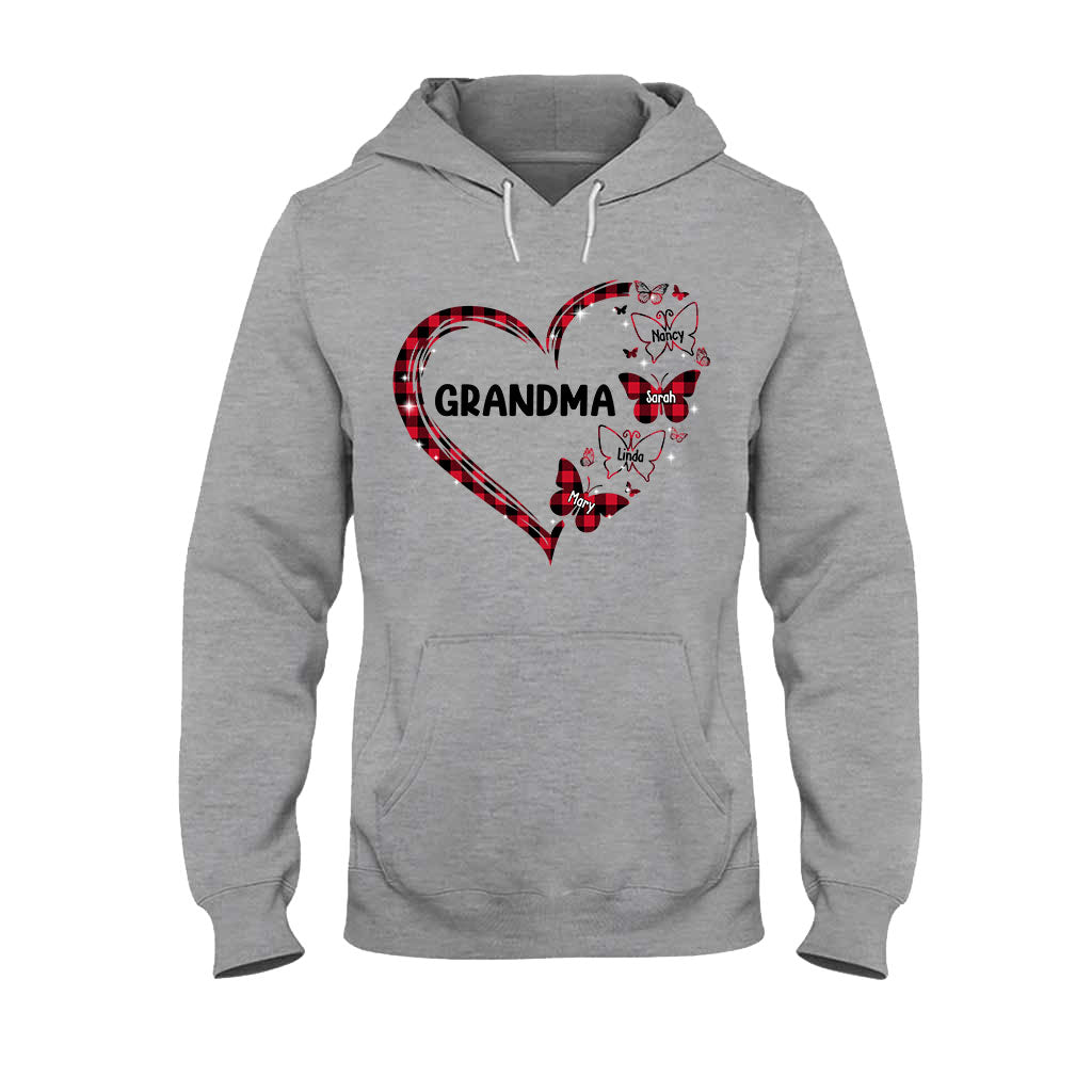 Grand-mère Papillon - Cadeau pour grand-mère, maman - T-shirt et sweat à capuche personnalisés