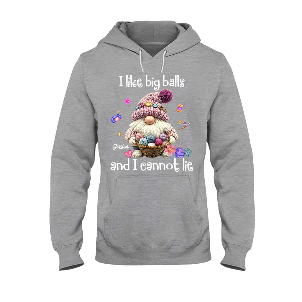 J'aime les grosses boules et je ne peux pas mentir - T-shirt et sweat à capuche personnalisés au crochet