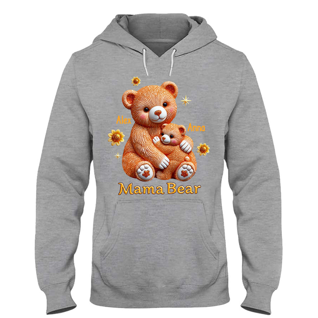 Mama Bear - Personalized Mother T-shirt And Hoodie