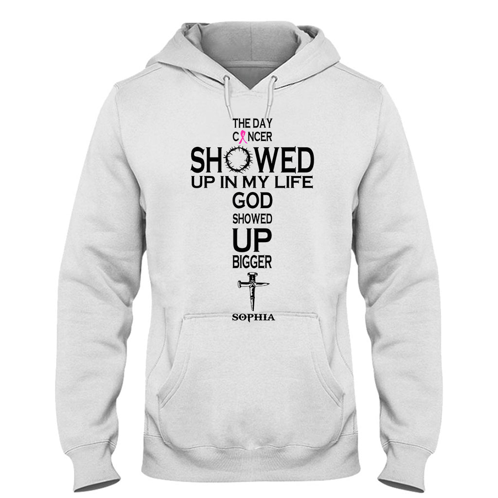 La foi plutôt que la peur - T-shirt et sweat à capuche personnalisés pour la sensibilisation au cancer du sein
