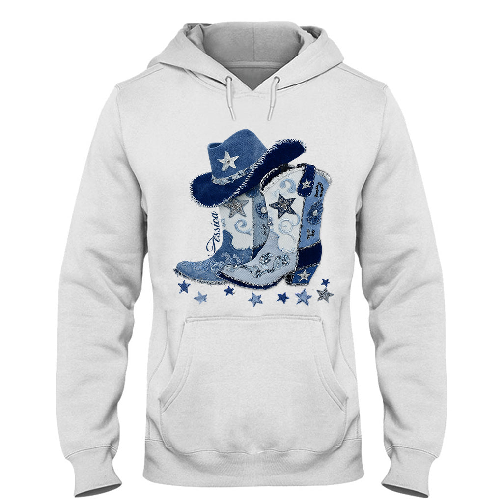 Bottes de cowgirl - T-shirt et sweat à capuche personnalisés pour cowgirl