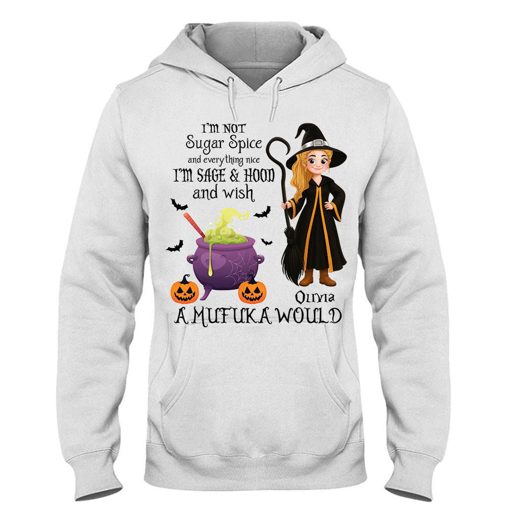 Je ne suis pas du sucre, des épices et tout ce qui est gentil - T-shirt et sweat à capuche de sorcière personnalisés