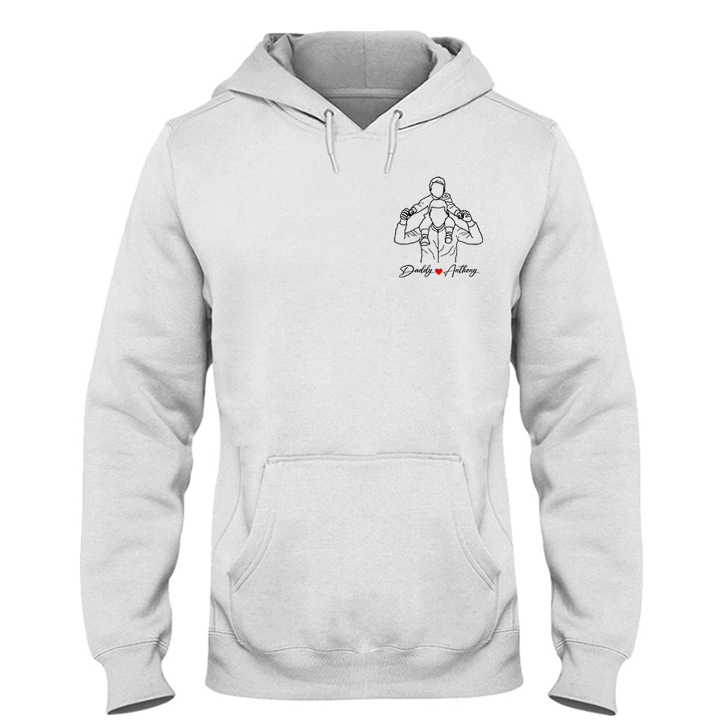 Meilleur papa du monde - T-shirt et sweat à capuche personnalisés pour papa