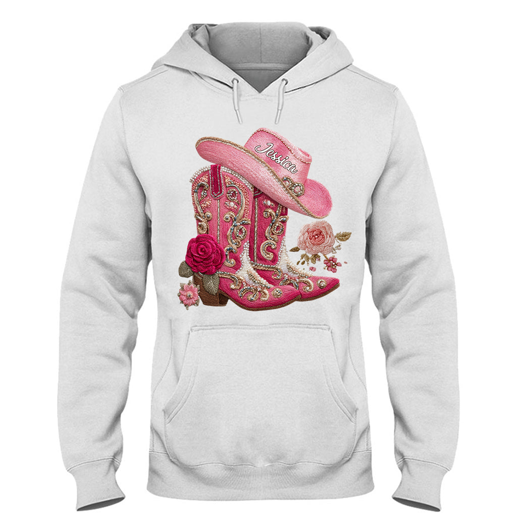 Bottes de cowgirl - T-shirt et sweat à capuche personnalisés pour cowgirl