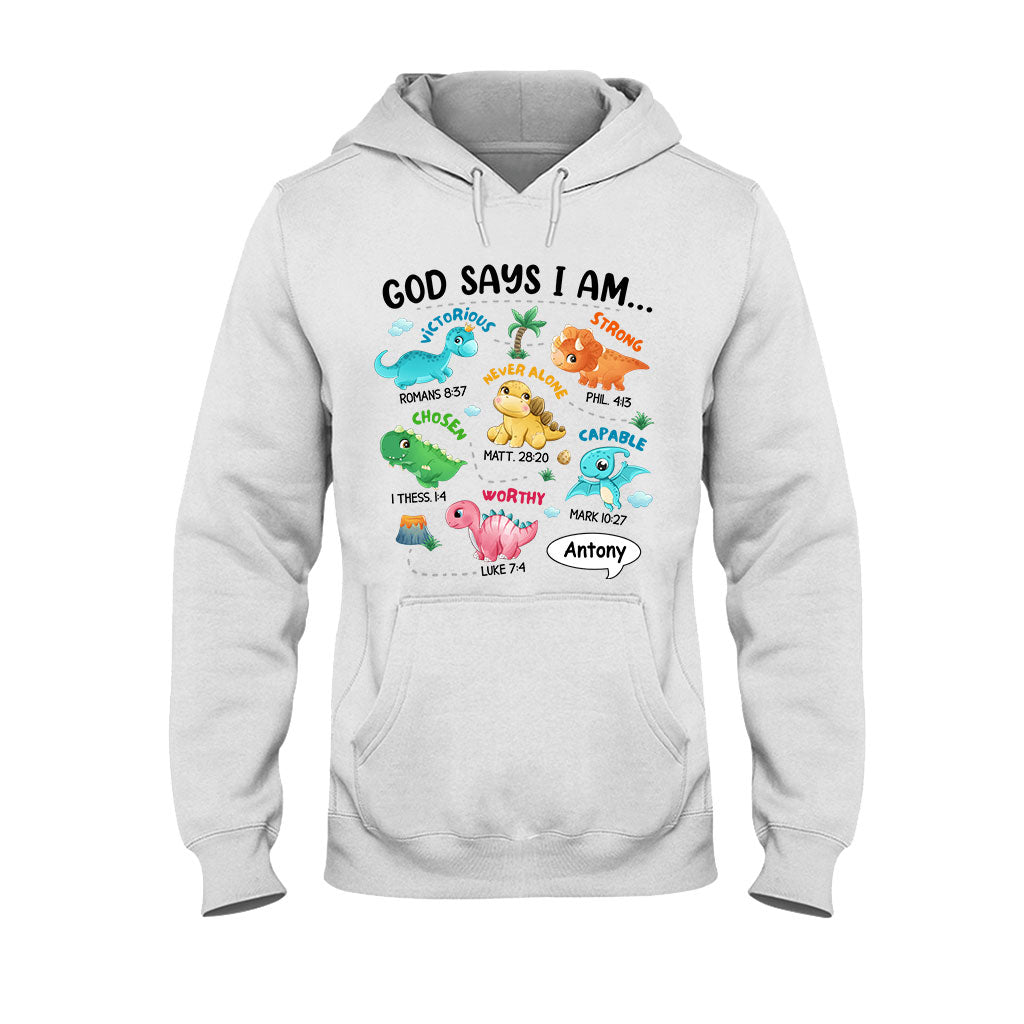 Pour mon petit-fils, je suis un dinosaure - T-shirt et sweat à capuche personnalisés pour petit-fils