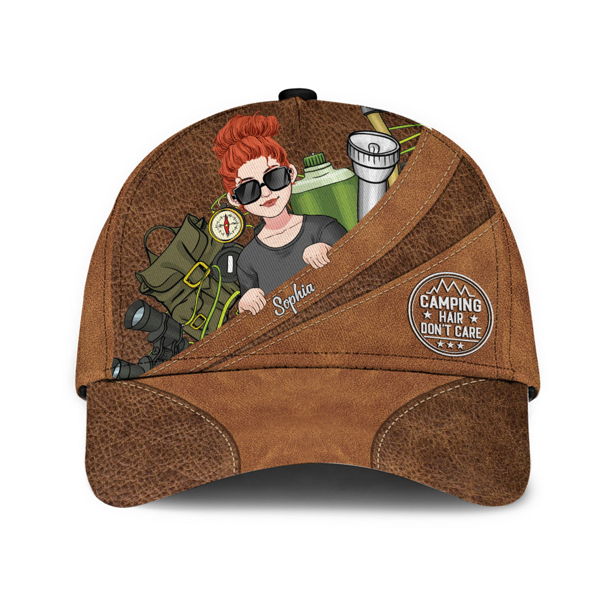 Camp Hair Don't Care - Personalized Camping Classic Cap