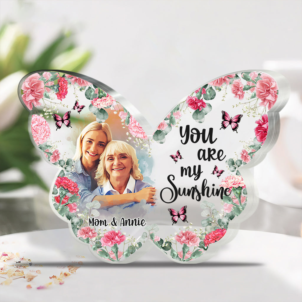 Tu es mon rayon de soleil - Plaque acrylique personnalisée pour maman