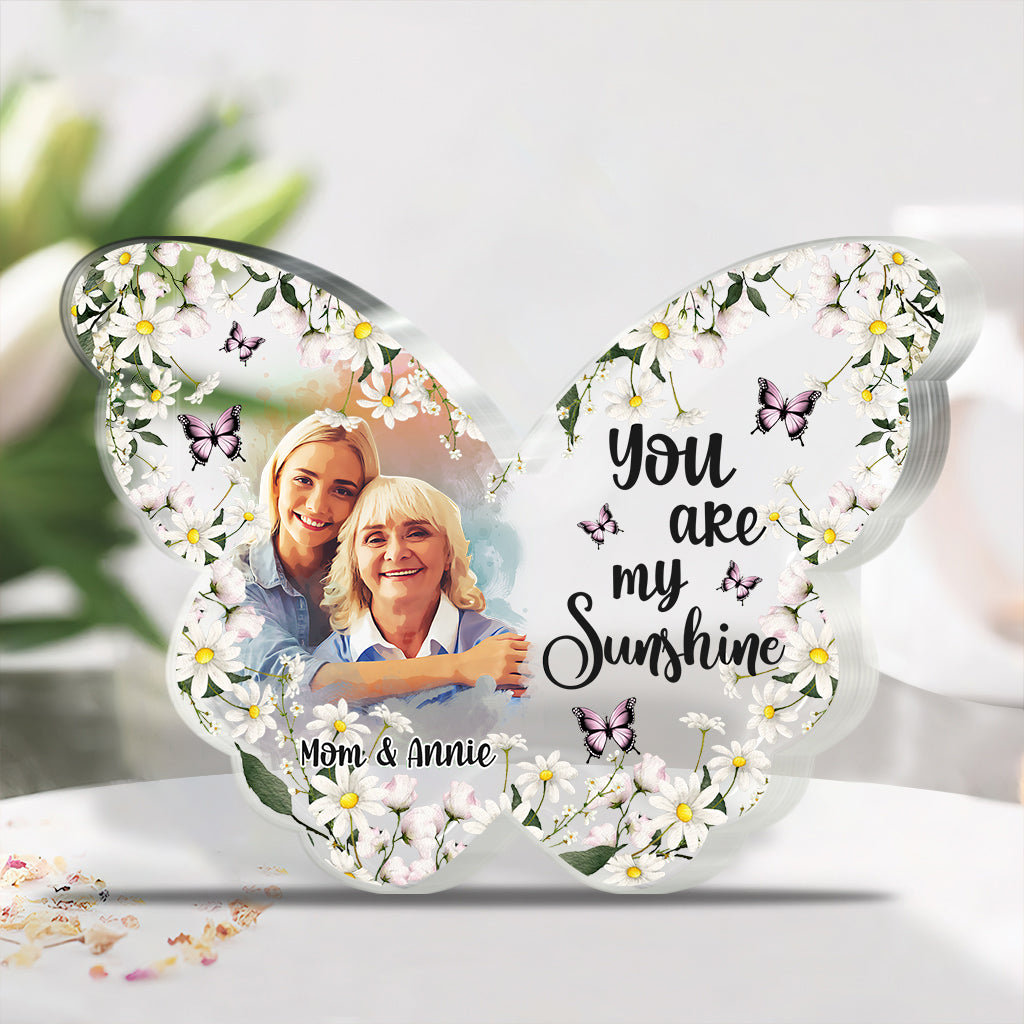 Tu es mon rayon de soleil - Plaque acrylique personnalisée pour maman