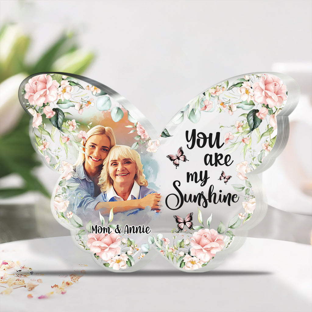 Tu es mon rayon de soleil - Plaque acrylique personnalisée pour maman