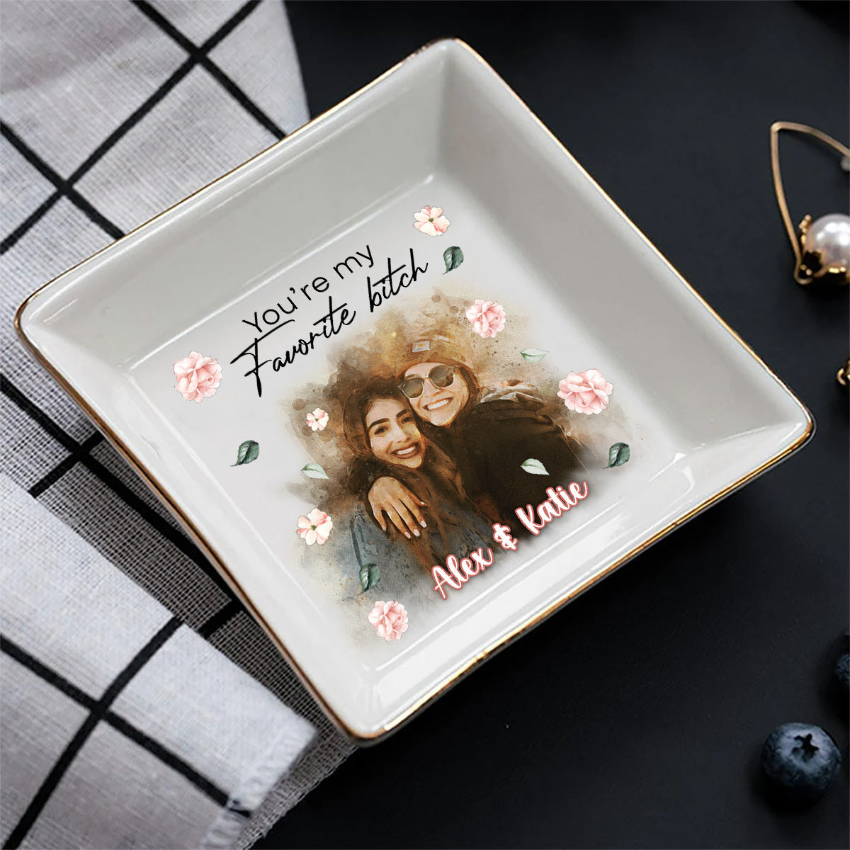 Tu es ma préférée - Porte-bijoux personnalisé pour meilleure amie