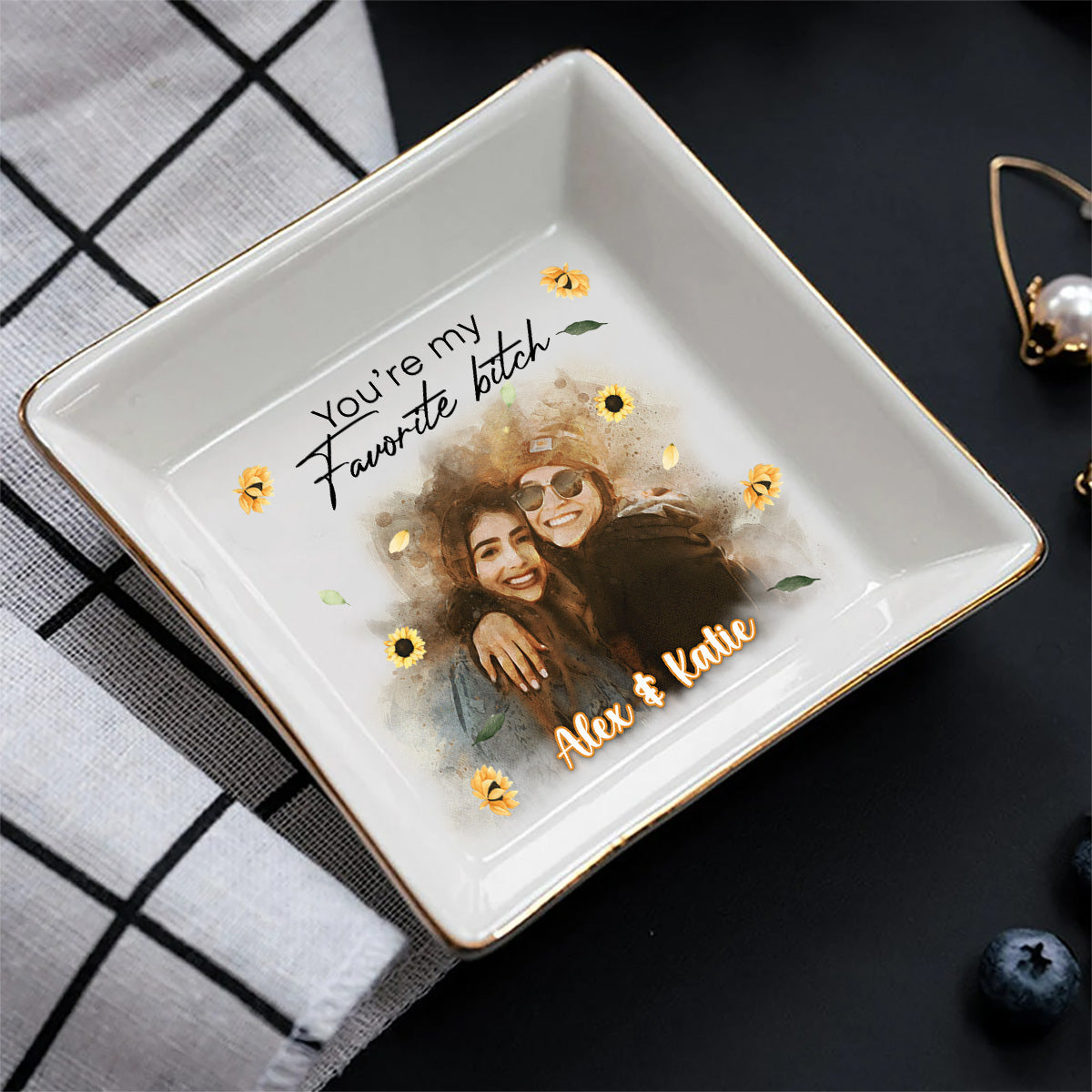 Tu es ma préférée - Porte-bijoux personnalisé pour meilleure amie