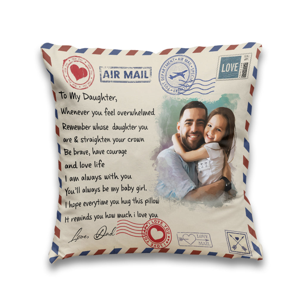 I Am Always With You - Personalized Daughter Throw Pillow