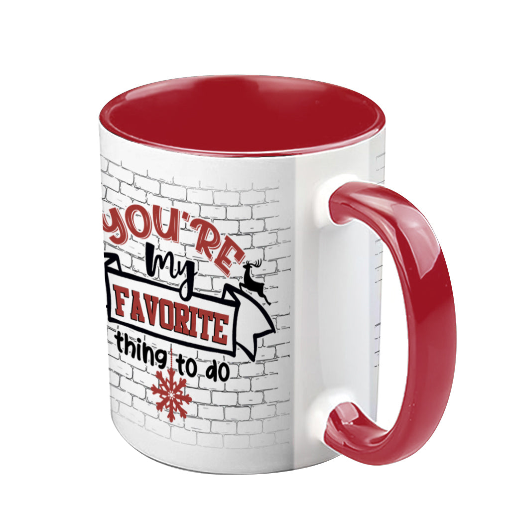 Tout ce que je veux pour Noël, c'est toi - Mug personnalisé pour couple
