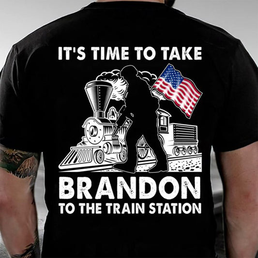 T-shirt et sweat à capuche « Il est temps d'emmener Brandon à la gare » 0924