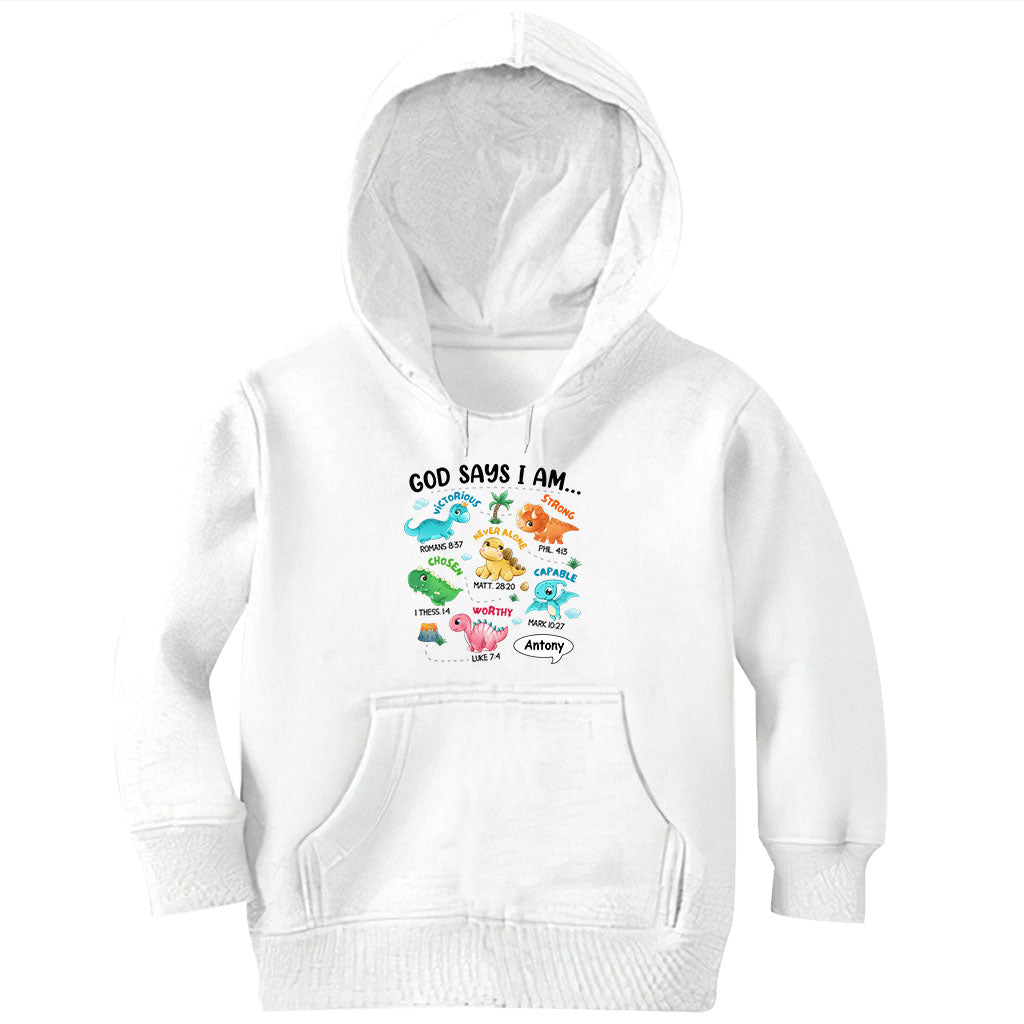 Pour mon petit-fils, je suis un dinosaure - T-shirt et sweat à capuche personnalisés pour petit-fils