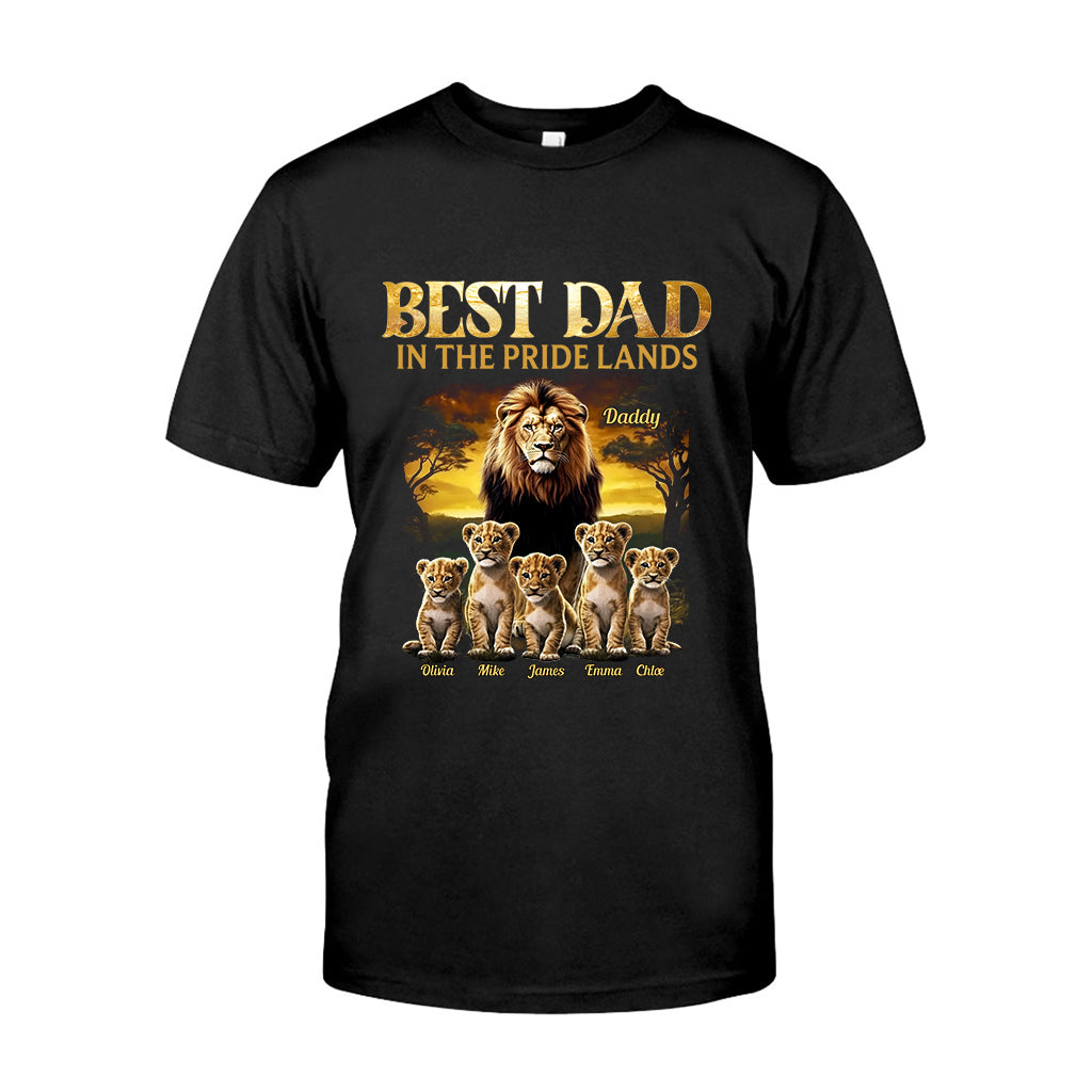 Best Dad In The Pride Lands - Personalized Father T-shirt And Hoodie