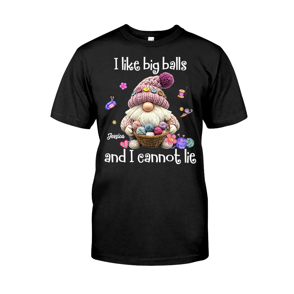 J'aime les grosses boules et je ne peux pas mentir - T-shirt et sweat à capuche personnalisés au crochet