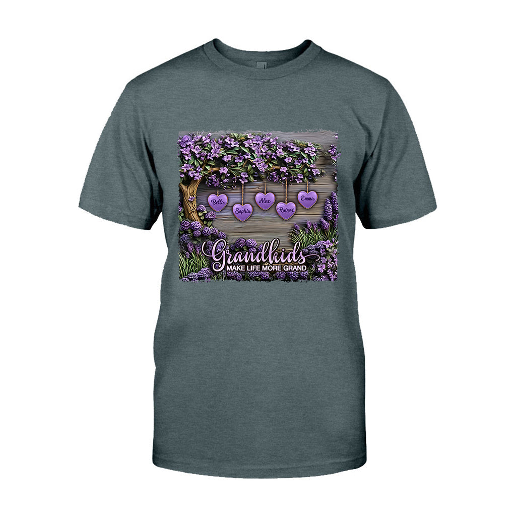 Les petits-enfants rendent la vie plus belle - T-shirt et sweat à capuche personnalisés pour grand-mère