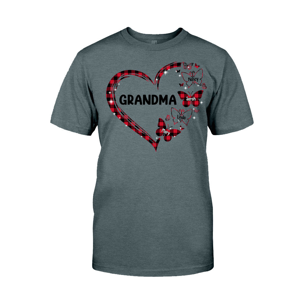 Grand-mère Papillon - Cadeau pour grand-mère, maman - T-shirt et sweat à capuche personnalisés