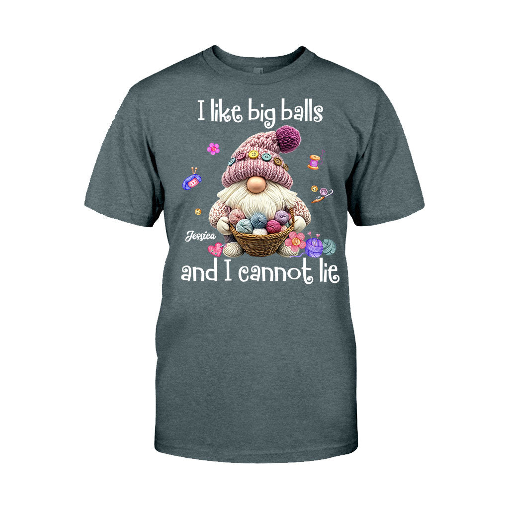 J'aime les grosses boules et je ne peux pas mentir - T-shirt et sweat à capuche personnalisés au crochet