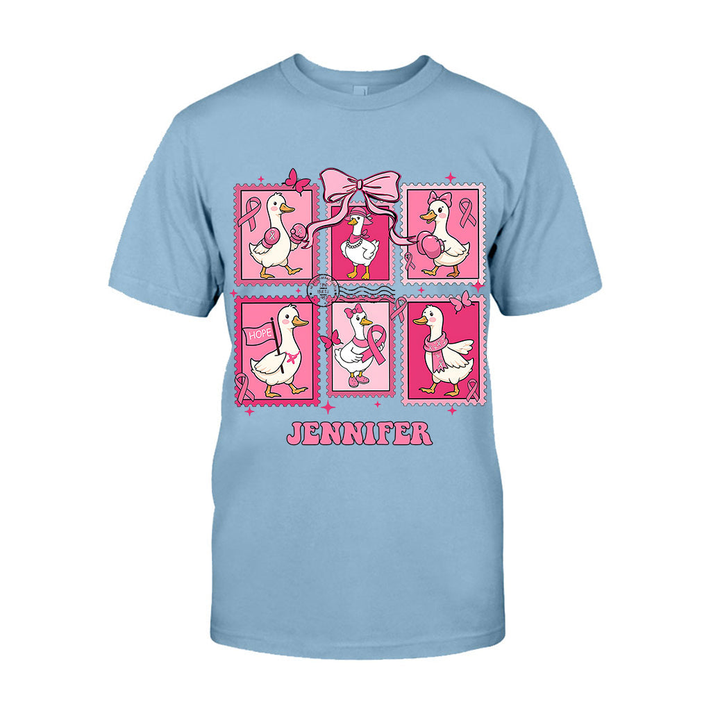 En octobre, on porte du rose - T-shirt et sweat à capuche personnalisés pour la sensibilisation au cancer du sein