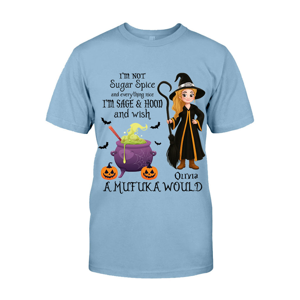 Je ne suis pas du sucre, des épices et tout ce qui est gentil - T-shirt et sweat à capuche de sorcière personnalisés
